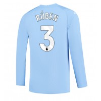 Fotballdrakt Herre Manchester City Ruben Dias #3 Hjemmedrakt 2023-24 Langermet
